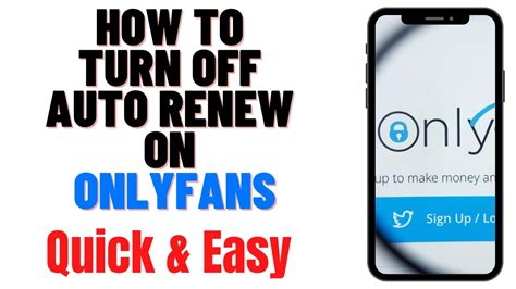 Mastering OnlyFans: How to Turn Off Auto Renew